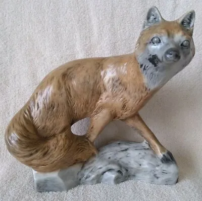 $20 • Buy HOLLAND MOLD Ceramic Red Fox Figurine Statue Excellent