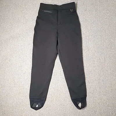 Eddie Bauer Ski Pants Womens 12 EBTEK Black Schoeller Snow Stirrup Sports Board  • $39.95