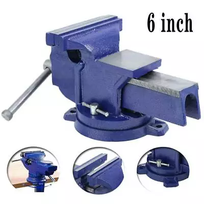 6  Mechanic Bench Vise Table Top Clamp Press Locking Swivel Base Heavy Duty • $50.99