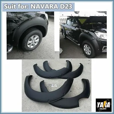 Pocket Style Fender Flares For NISSAN NAVARA NP300 D23 4WD 2014-2019 Matt Black • $238