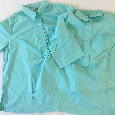 Vintage 1960’s Women’s Nurse Work Uniform Shirt Blouse Top Lot Of 2 Light Green • $30.56