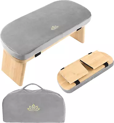 Meditation Bench Meditation Chair Portable Meditation Stool With Cushion Zaze • $68.99