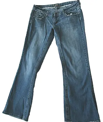 Vanity Womens Jeans Bootcut 30 Denim Blue Jeans Stretch Waist Measures 36  • $11.84