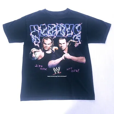 The Hardy’s Jeff Matt Hardy Lightning WWE Wrestling T Shirt Small Hardy Boyz     • $92.62