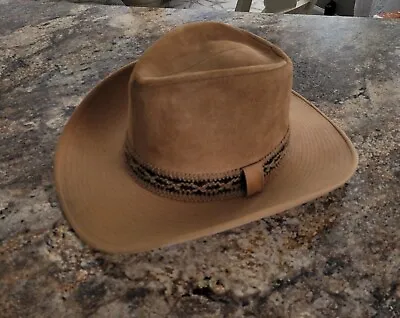 Resistol Vintage Stage Coach Size 7 1/8 Silver Belly Tan Felt Cowboy Hat  • $49.99