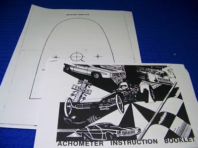 1960-70 Dixco Hood Tach Mounting Booklet And Template...booklet/template/details • $16.99