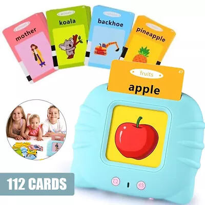 Talking Flash Cards Preschool 224 Words Toddlers Learning Cards Toy Kids NEW • $10.90