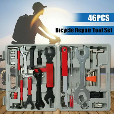 44Pcs Multi-Function Bicycle Bmx Bike Repair Tool Kit Set Home Mechanic Tools • $65.88