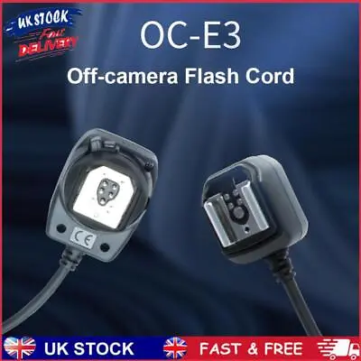 Off-Camera Flash Sync Extension Cord 1.2m Camera Extension Cable For Canon 580EX • £15.69