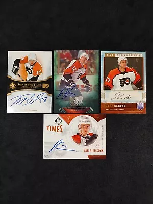 Philadelphia Flyers AUTO LOT (4) Tim Kerr/Mike Richards/Jeff Carter/Van Riemsdyk • $21.84