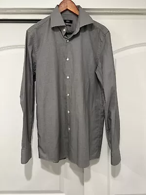 NWOT Boss Hugo Boss Sharp-Fit Black/ White Dress Shirt Sz 15 1/2 • $29.50