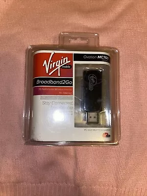 New Sealed - Virgin Mobile Broadband2Go Ovation MC760 USB Device - 836182001609 • $29.99