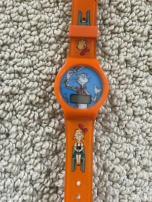 Vintage Dr. Seuss Cat In The Hat Watch Official Movie Merchandise Orange Unisex • $15.98