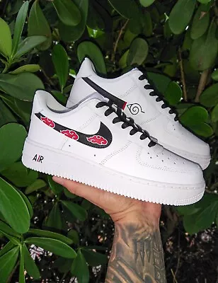 Nike Air Force 1 Naruto Mens Womens Gs White Black Red AF1 Unisex Japanese • £293.95