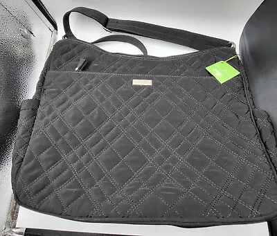 Vera Bradley Baby Bag Diaper Bag Changing Pad Black Microfiber NWT Zebra Inside • $39.95