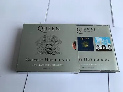 Queen Greatest Hits I II & III The Platinum Collection 3 CD BOX SET [B24 • £8.99