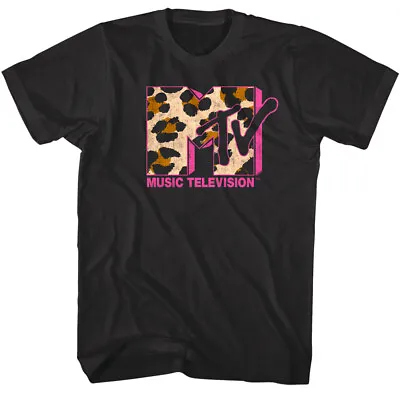 MTV Leopard Print Logo Men's T Shirt House Of Style Music Television • $23.50