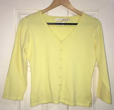 Wheels & Dollbaby Lemon Cardigan Size 14 • $80