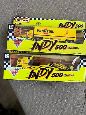 Matchbox Indy 5000 Pennzoil Two Pack (Team Transports Racecar Transporter) • $45