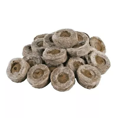 £0.99 • Buy 25 50 100 Jiffy 7 24mm Seed PLUG PELLETS HYDROPONICS GROW  COCO SEEDS COMPOST