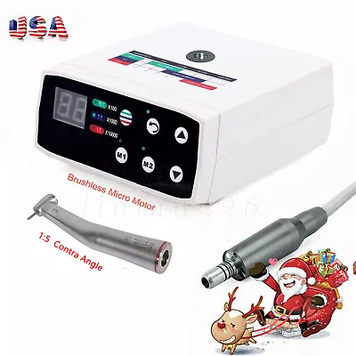 Dental NSK Style Brushless LED Electric Micro Motor /1:5 Increase Handpiece USA • $330.58