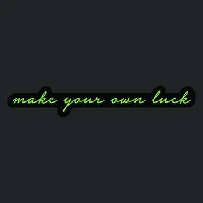 700-235 Make Your Own Luck Carpet Graphic Decal Sticker For Fishing Bass Boats • $28.99