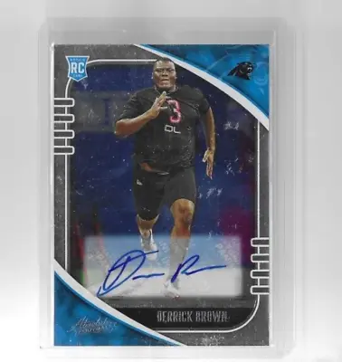 Derrick Brown 2020 Absolute Auto Rookie RC Carolina Panthers Auburn Card • $12.99