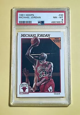 1991 Hoops #30 Michael Jordan PSA 8 • $12.59