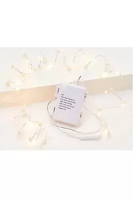 Martha Stewart 6' Pearl Light Strand With 24 Lights White Pearls • $21.99