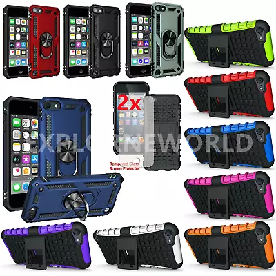 For Apple IPod Touch 5th 6th 7th Gen Heavy Duty Shockproof Stand & Ring Case • $4.99