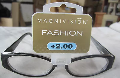 MAGNIVISION Fashion READING GLASSES NEW W/ Tag +2.00 1012077-200 • $8.98