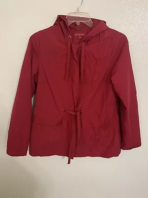 Merona Women's Jacket Large Long Sleeve Full Zip Red • $16.99