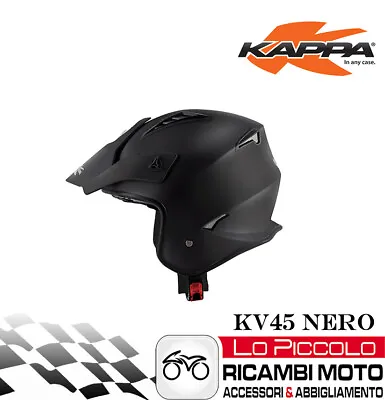 Helmet Kappa KV45 Jet Trial Basic Matte Black Measure XS 54 • $72.55