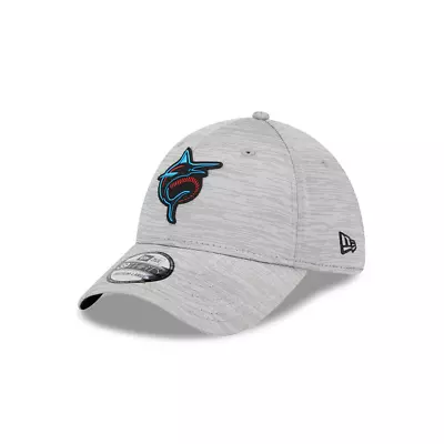 Miami Marlins MLB New Era 2023 Clubhouse 39Thirty Flex-Fit Hat~ Gray • $29.99