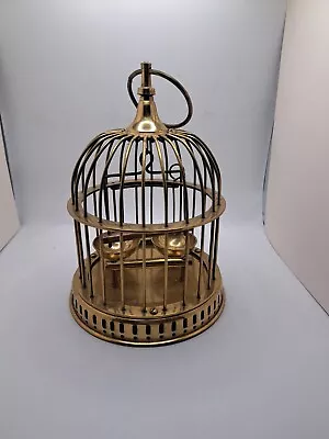 Vintage Vtg Brass Birdcage Bird Cage Decorative Made In India • $29.99