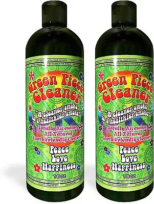 Green Piece Cleaner - 2 Of The 16 Oz Bottles  Eco-friendly Bong Cleaner Solution • $22.38