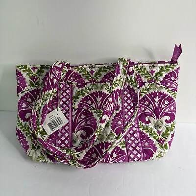 Vera Bradley Floral Pink And Green Cargo Sling Bag Purse • $49.99