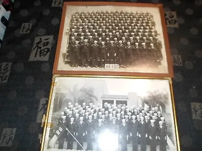 1950’s Navy And Naval Training Academy Pictures In Frames Military War USA Troop • $25