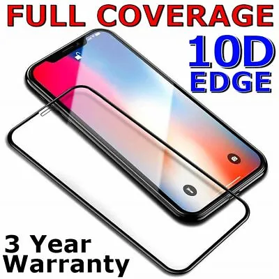 $7.95 • Buy Tempered Glass FULL COVER Screen Protector For Apple IPhone 11 Pro X Max XS XR 8