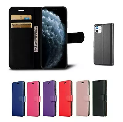 Case For IPhone 15 14 13 12 11 PRO XS MAX XR X 8 7Plus Leather Flip Wallet Cover • £1.95