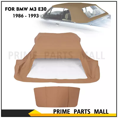 Convertible Soft Top & Window For BMW 3-Series E30 1986-1993 Tan • $111.49