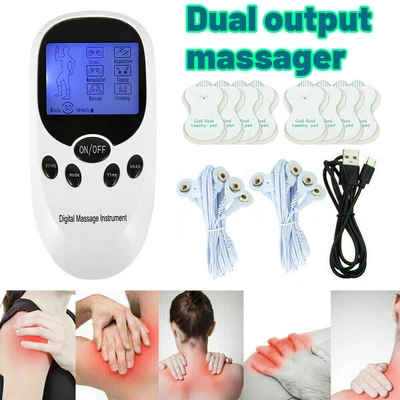 £10.99 • Buy Tens Machine Unit Electrical Massager Pulse Muscle Stimulator Back 8Pain Therapy