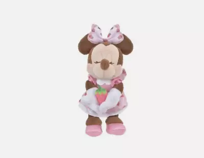 Disney Authentic 2024 Strawberry Minnie Mouse Small Plush Keychain Disneyland • $23.99