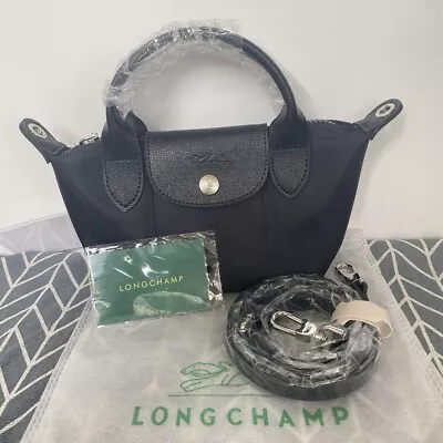 Longchamp Le Pliage Neo XS Black Shoulder Tote Bag Unused • $144