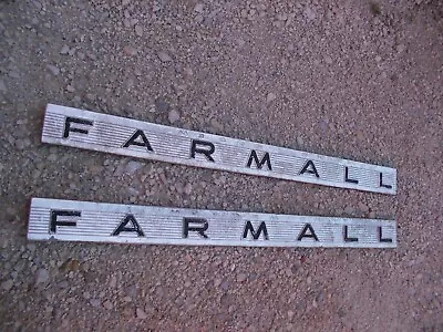 Farmall 560 Diesel IH Tractor ORIGINAL Hood Chrome Emblems Emblem • $139.89