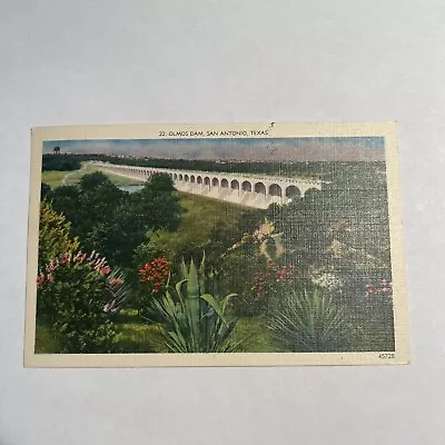 Postcard Olmos Dam San Antonio Texas TX Vintage • $4.99