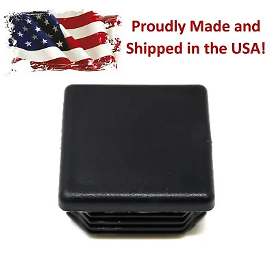 Universal Plastic 1-1/2 Inch Black Square Tubing Cap Finishing Plug Chair Glide  • $7.99