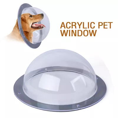 $26.60 • Buy TOP Pet Dog Fence Window Cats Dogs Peek Bubble Durable Acrylic Clear Dome Window