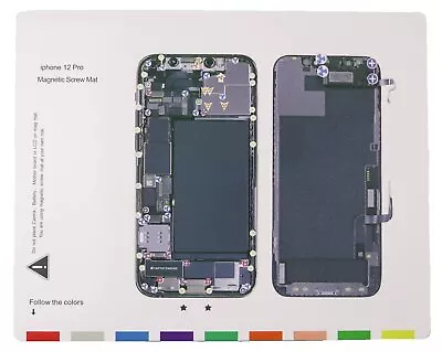 Magnetic Screw Mat For IPhone 12 Pro Phone Repair Disassembly Guide • £7.99