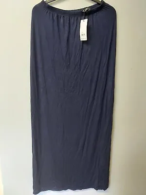 Long Tall Sally Womens Tube Skirt Navy Size 12 New • £14.90